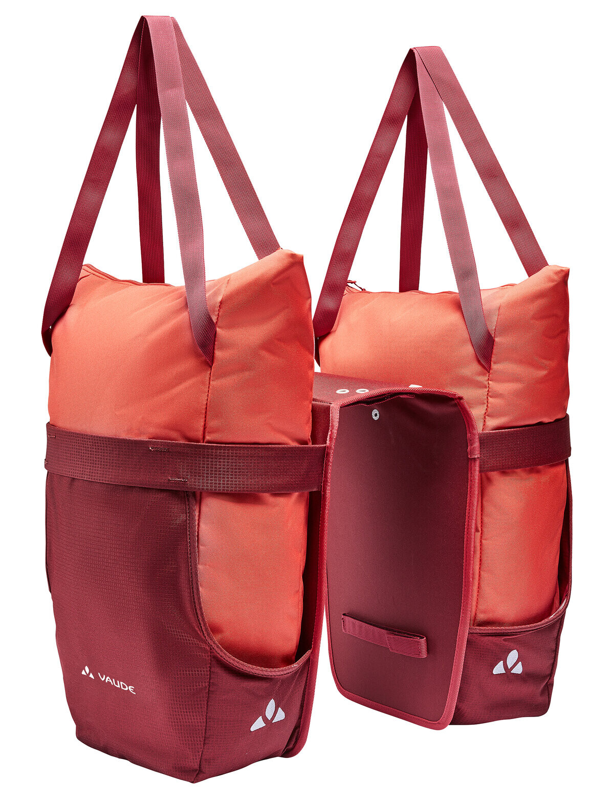 TwinShopper Fahrradtaschen hinten hotchili